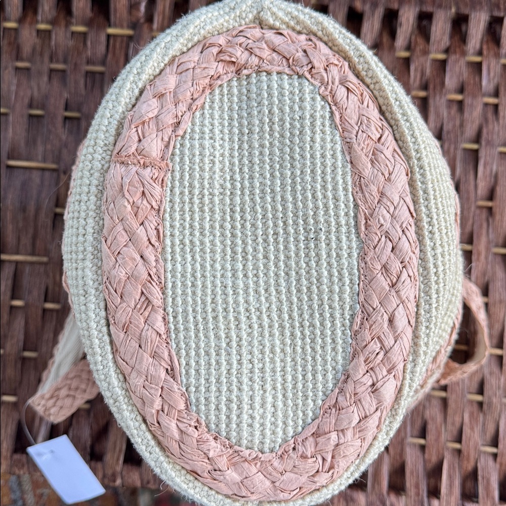 J.Crew Straw Tote Bag - Tan and Cream - Picture 6 of 8